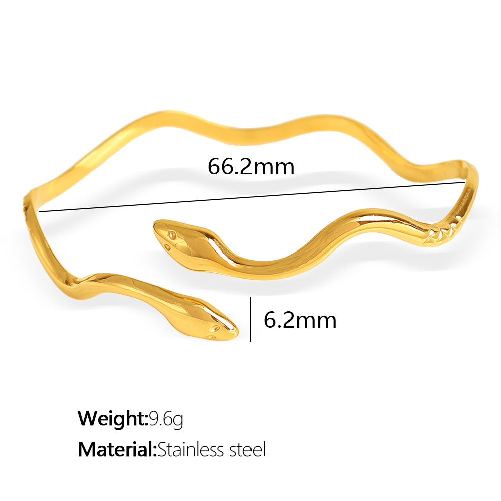 Pulsera Onda Abierta - Pulseras BATÀ (ajustable, dorado, minimalista) - foto 6