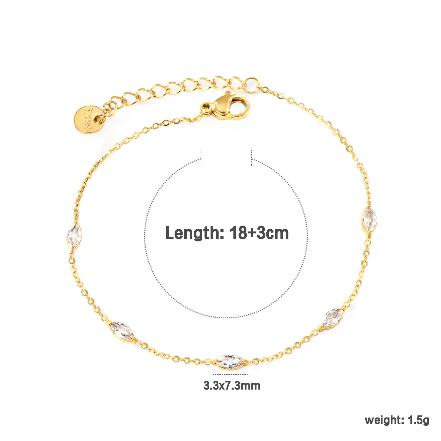 Pulsera Elegante Oro 18k - Pulseras BATÀ (acero, elegante, oro 18k) - foto 5