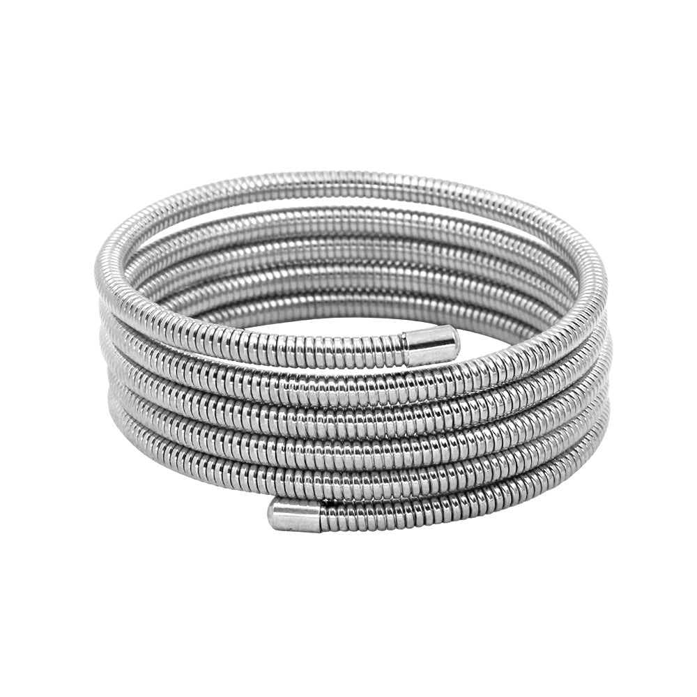 Pulsera Espiral Multicapa - Pulseras BATÀ (acero, multicapa, oro 18k) - foto 4