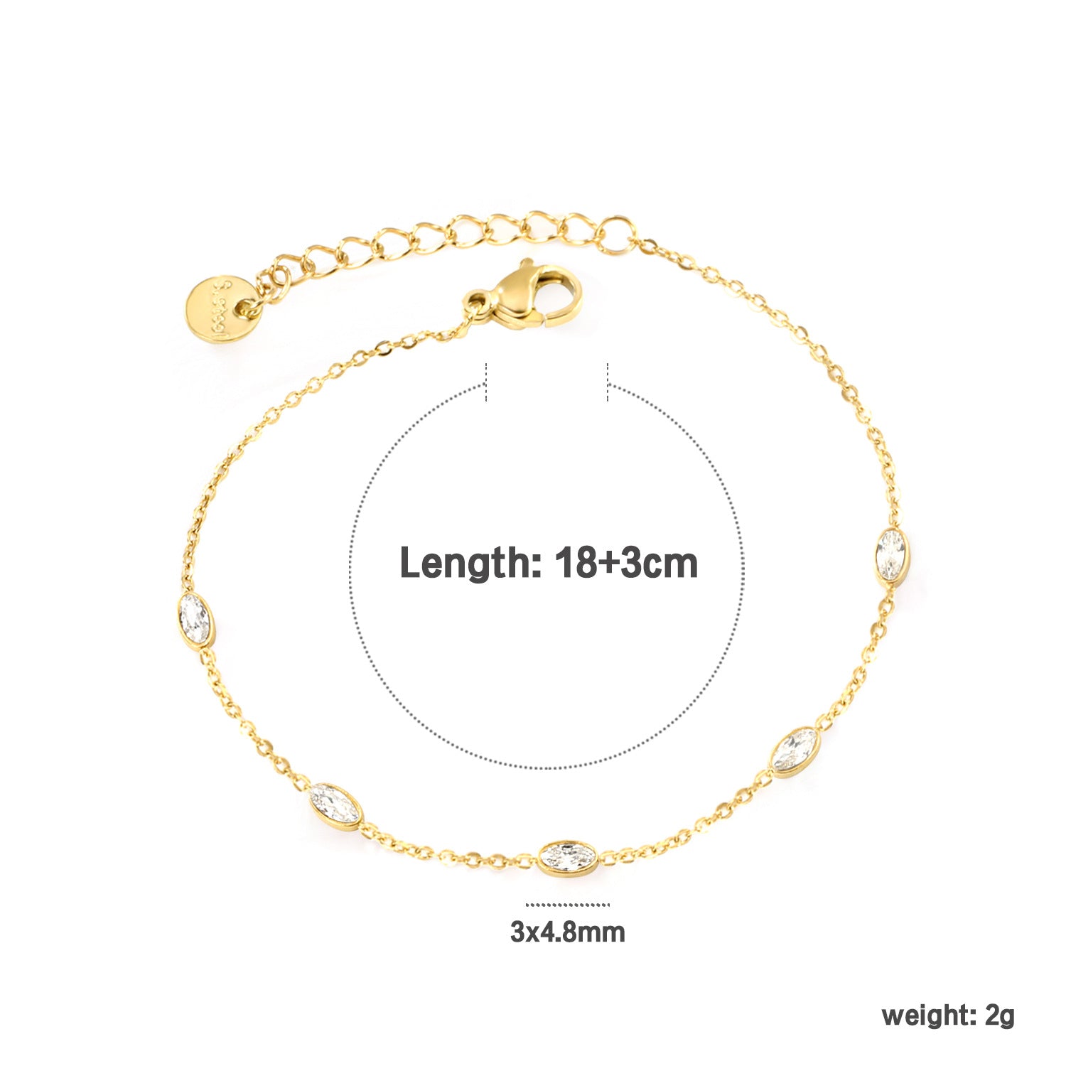 Pulsera Elegante Oro 18k - Pulseras BATÀ (acero, elegante, oro 18k) - foto 7